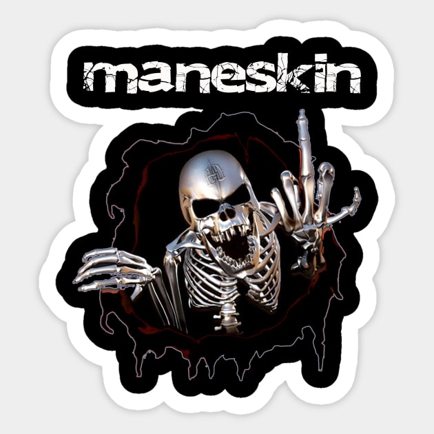 vintage horror maneskin band Sticker by inidurenku official